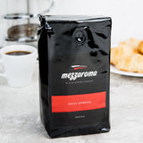 Ellis Mezzaroma Dark Decaf Ground Espresso 12 oz. - 6/Case