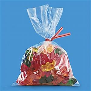 3" x 6" One Mil Poly Bags for Food & Candy - 100 pack