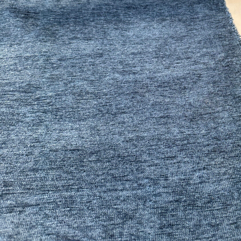 Soft Chenille Upholstery Fabric - Surf Blue Cuddle Backed, 54" Width (1 Yard)