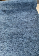 Soft Chenille Upholstery Fabric - Surf Blue Cuddle Backed, 54" Width (1 Yard)