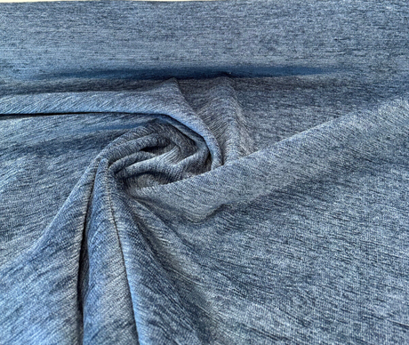 Soft Chenille Upholstery Fabric - Surf Blue Cuddle Backed, 54" Width (1 Yard)