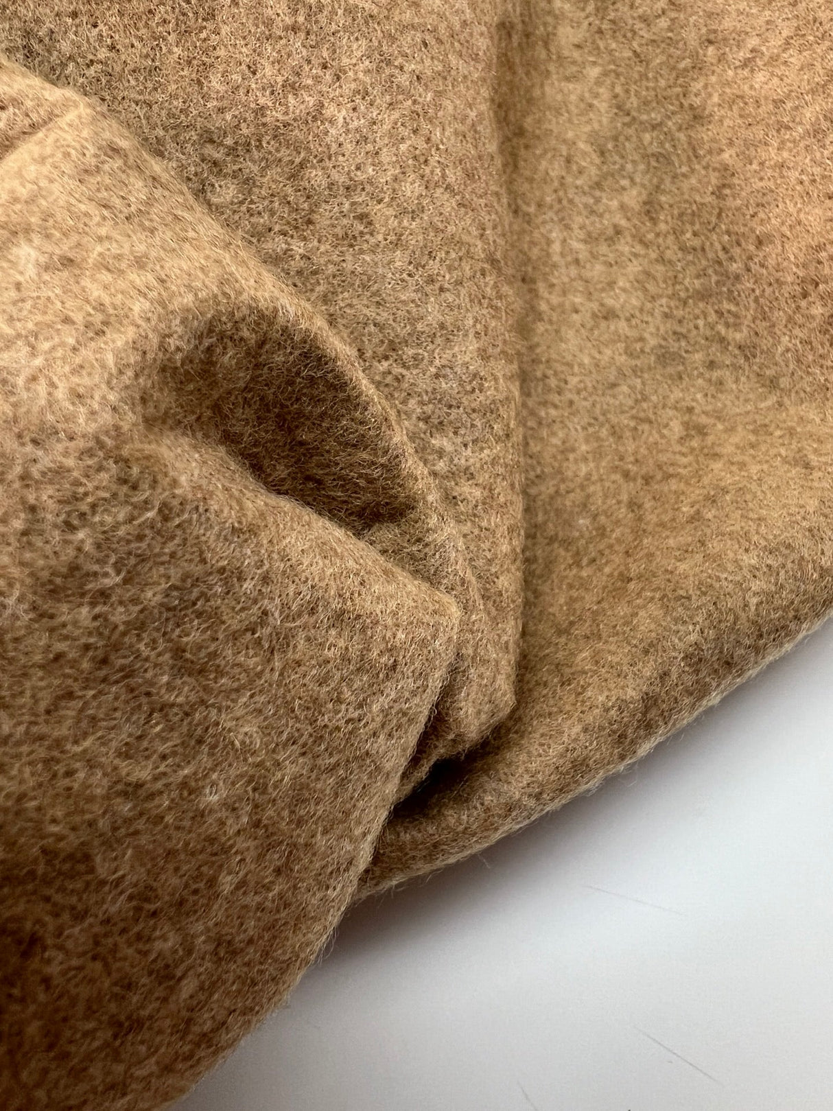Viscose Polyamide Melange Brown Beige Fabric