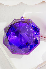 Purple Jewel Ornament 4 Inch to 5 Inch Luxury Holiday Decor