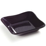 Carlisle Black Square Scalloped Dish/Inset, 5-19/32" x 5-1/2" - Pack of 48