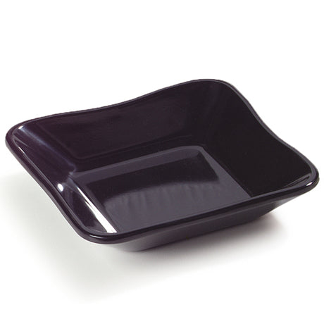 Carlisle Black Square Scalloped Dish/Inset, 5-19/32" x 5-1/2" - Pack of 48