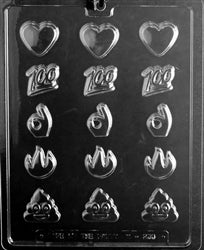 Emojis 2 Chocolate Mold - LPM256