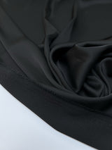 Black Stretch Sateen Fabric