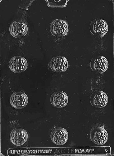 Bite Size Stylized Flower Chocolate Mold - LPAO118