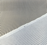 Waverly Timeless Ticking Cotton Fabric - Black Striped, 54" Width (1 Yard)