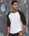 JERZEES Premium Blend Ringspun 3/4 Sleeve Raglan Baseball T-Shirt