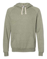 JERZEES Unisex Snow Heather French Terry Raglan Hooded Sweatshirt