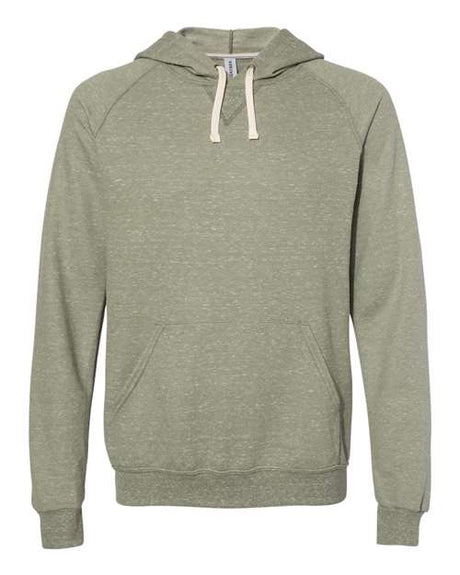 JERZEES Unisex Snow Heather French Terry Raglan Hooded Sweatshirt