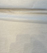Dolce Plush Texture Cut Velvet Polyester Fabric - Ivory Striped High Low Texture, 54" Width (1 Yard)