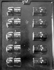 3D Champagne Cork Chocolate Mold - LPAO126