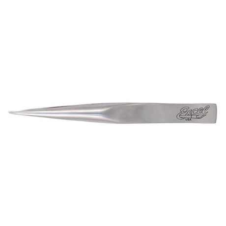 Excel Hollow-Handle Fine-Point Tweezers, Black