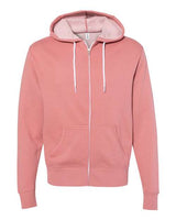 Lightweight Full-Zip Hooded Sweatshirt