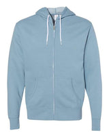 Independent Trading Co. Unisex Lightweight Full-Zip Hooded Sweatshirt