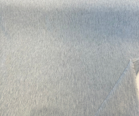 Capital Gains Chenille Fabric - Blue Sky Herringbone, 54" Width (1 Yard)