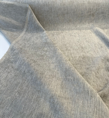 Capital Gains Chenille Upholstery Fabric - Whisper Taupe Herringbone, 54" Width (By The Yard)