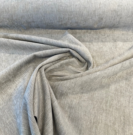 Capital Gains Chenille Upholstery Fabric - Whisper Taupe Herringbone, 54" Width (By The Yard)