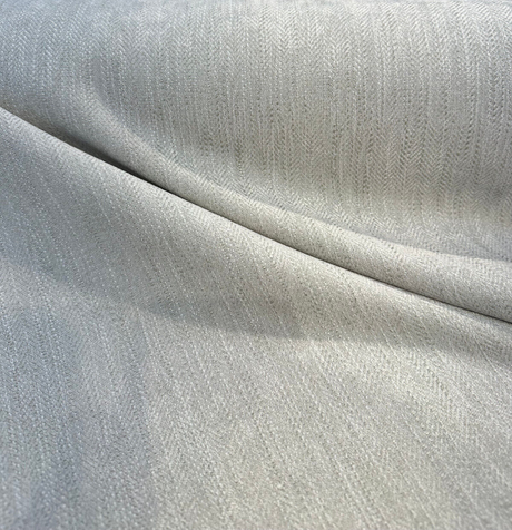 Capital Gains Chenille Upholstery Fabric - Beige Linen Herringbone, 54" Width (1 Yard)