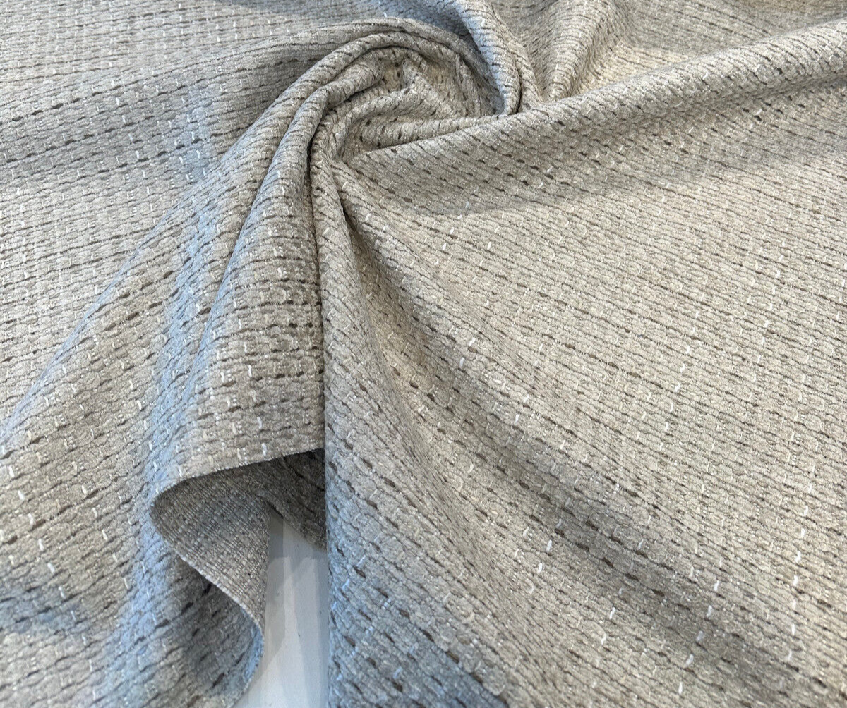 Amory Linen Textured Soft Chenille Upholstery Fabric - Linen, Textured, 56" Width (By The Yard)