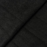 Black Mohair Wool Coating Fabric - Black Wool Blend Fabric, 58/60" Width (1 Yard)