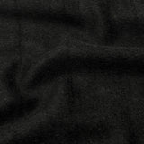 Black Mohair Wool Coating Fabric - Black Wool Blend Fabric, 58/60" Width (1 Yard)