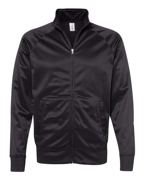 Independent Trading Co. Men's Lightweight Poly-Tech Full-Zip Track Jacket