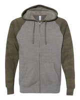 Special Blend Raglan Full-Zip Hooded Sweatshirt