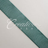 5/8" Plain Organza Sheer Ribbons - 25 Yards (Hunter Green)