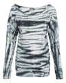 Women's French Terry Off-the-Shoulder Tie-Dyed Sweatshirt