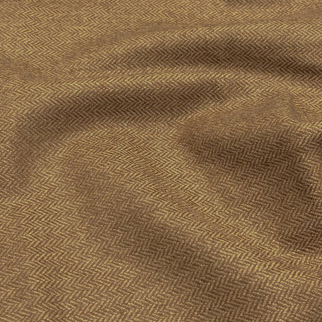 Light Brown Herringbone Cashmere Fabric - Light Brown Herringbone, 58/60" Width (1 Yard)