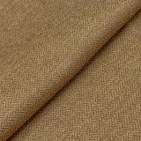 Light Brown Herringbone Cashmere Fabric - Light Brown Herringbone, 58/60" Width (1 Yard)
