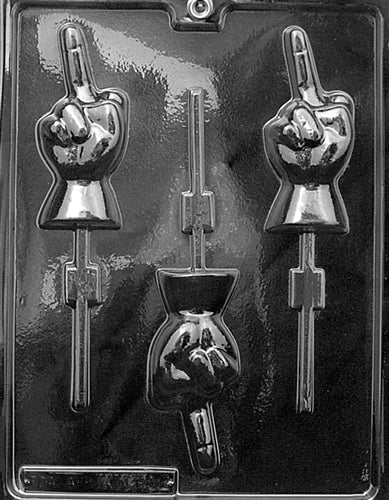 Middle Finger Chocolate Lolly Mold - LPXX552