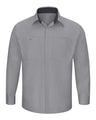 Red Kap Men's Performance Plus Long Sleeve Shirt with OilBlok Technology