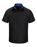 Red Kap Men's Tall Performance Plus Short Sleeve Shirt with OilBlok Technology