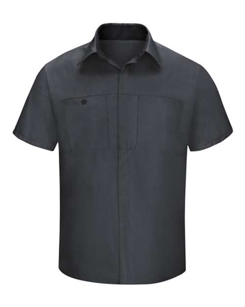 Red Kap Men's Tall Performance Plus Short Sleeve Shirt with OilBlok Technology