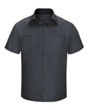 Red Kap Men's Tall Performance Plus Short Sleeve Shirt with OilBlok Technology