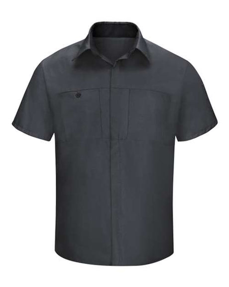 Red Kap Men's Tall Performance Plus Short Sleeve Shirt with OilBlok Technology