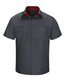 Red Kap Men's Tall Performance Plus Short Sleeve Shirt with OilBlok Technology