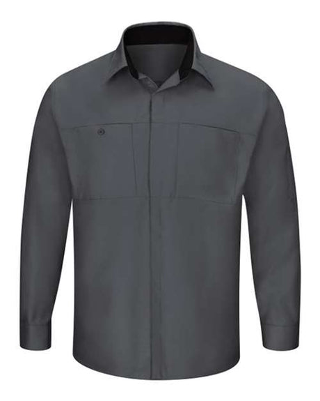 Red Kap Men's Tall Performance Plus Long Sleeve Shirt with OilBlok Technology