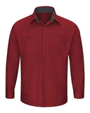 Red Kap Men's Tall Performance Plus Long Sleeve Shirt with OilBlok Technology