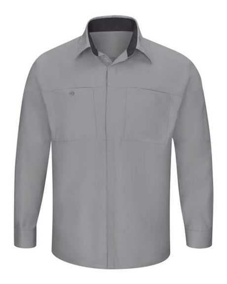 Red Kap Men's Tall Performance Plus Long Sleeve Shirt with OilBlok Technology