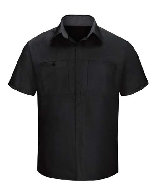 Red Kap Men's Performance Plus Short Sleeve Shirt With OilBlok Technology