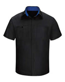 Red Kap Men's Performance Plus Short Sleeve Shirt With OilBlok Technology