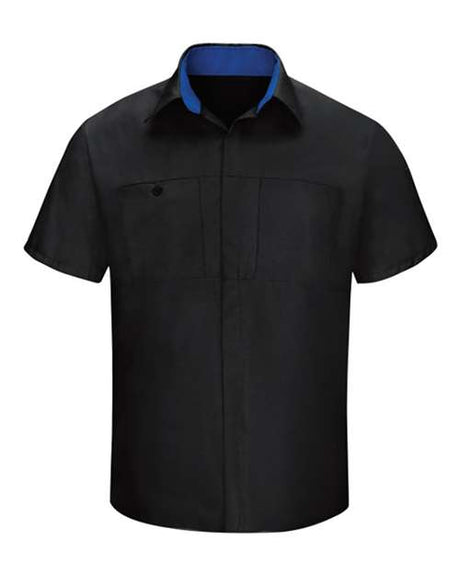 Red Kap Men's Performance Plus Short Sleeve Shirt With OilBlok Technology