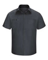 Red Kap Men's Performance Plus Short Sleeve Shirt With OilBlok Technology
