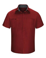 Red Kap Men's Performance Plus Short Sleeve Shirt With OilBlok Technology
