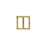 Swarovski Crystal and Gold Square Rhinestone Slider - 0.875"